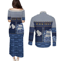 Personalized Italy Basilicata Couples Matching Puletasi and Long Sleeve Button Shirt Unique Style