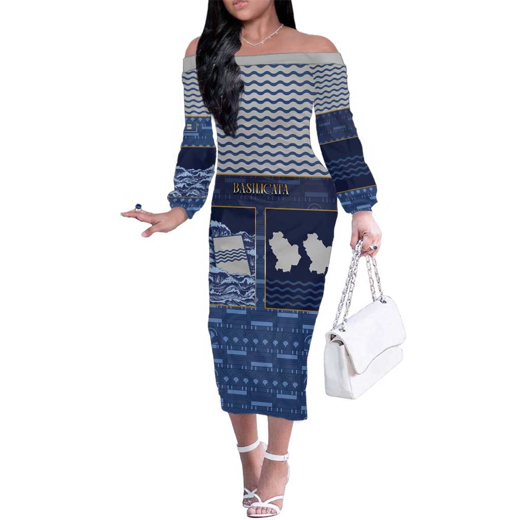 Personalized Italy Basilicata Family Matching Off The Shoulder Long Sleeve Dress and Hawaiian Shirt Unique Style