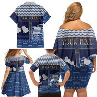 Personalized Italy Basilicata Family Matching Off Shoulder Short Dress and Hawaiian Shirt Unique Style