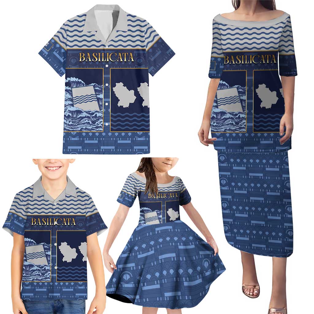 Personalized Italy Basilicata Family Matching Puletasi and Hawaiian Shirt Unique Style