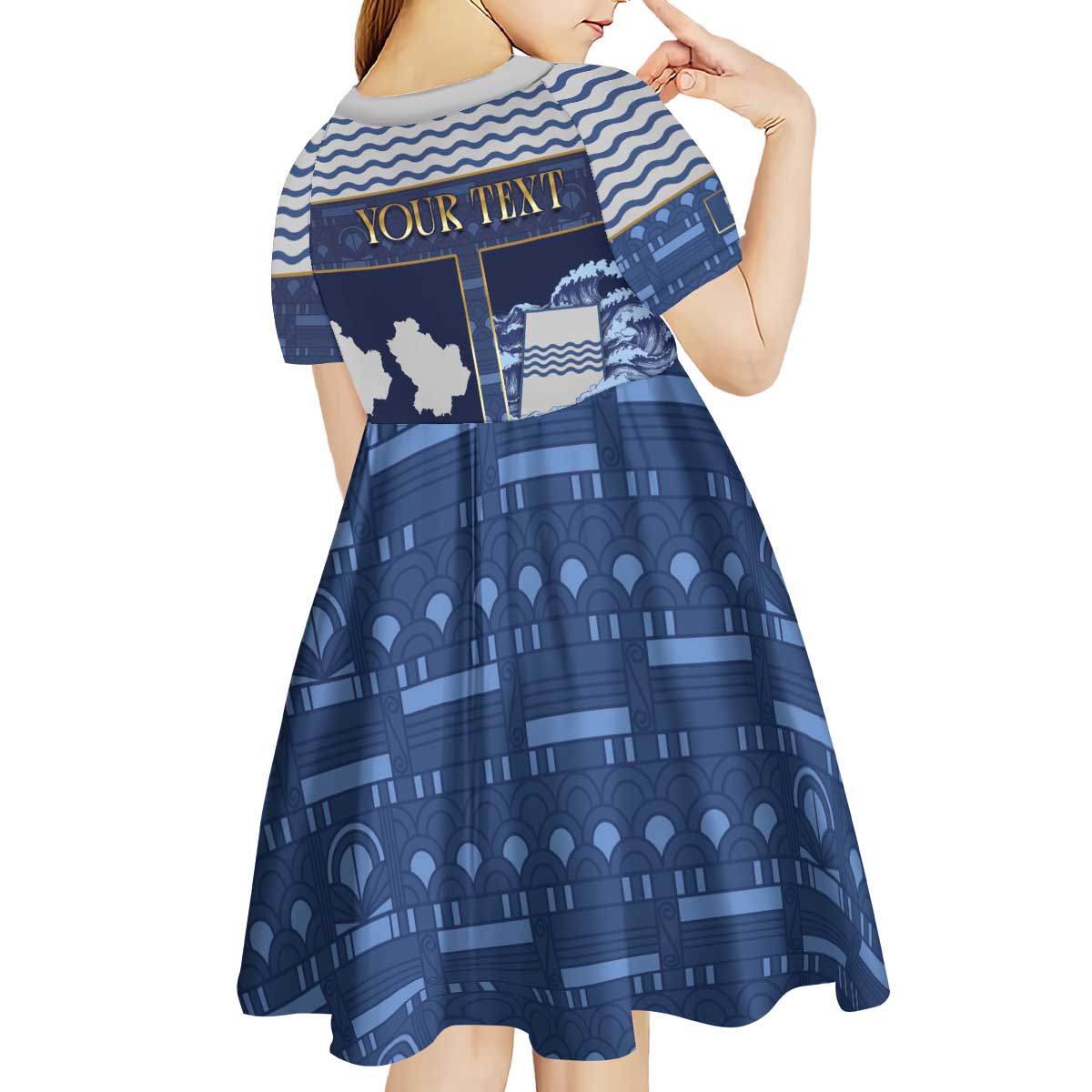 Personalized Italy Basilicata Kid Short Sleeve Dress Unique Style