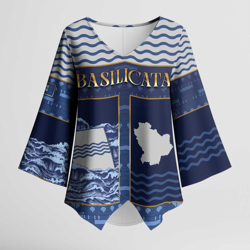 Personalized Italy Basilicata Kimono Sleeve Blouse Unique Style