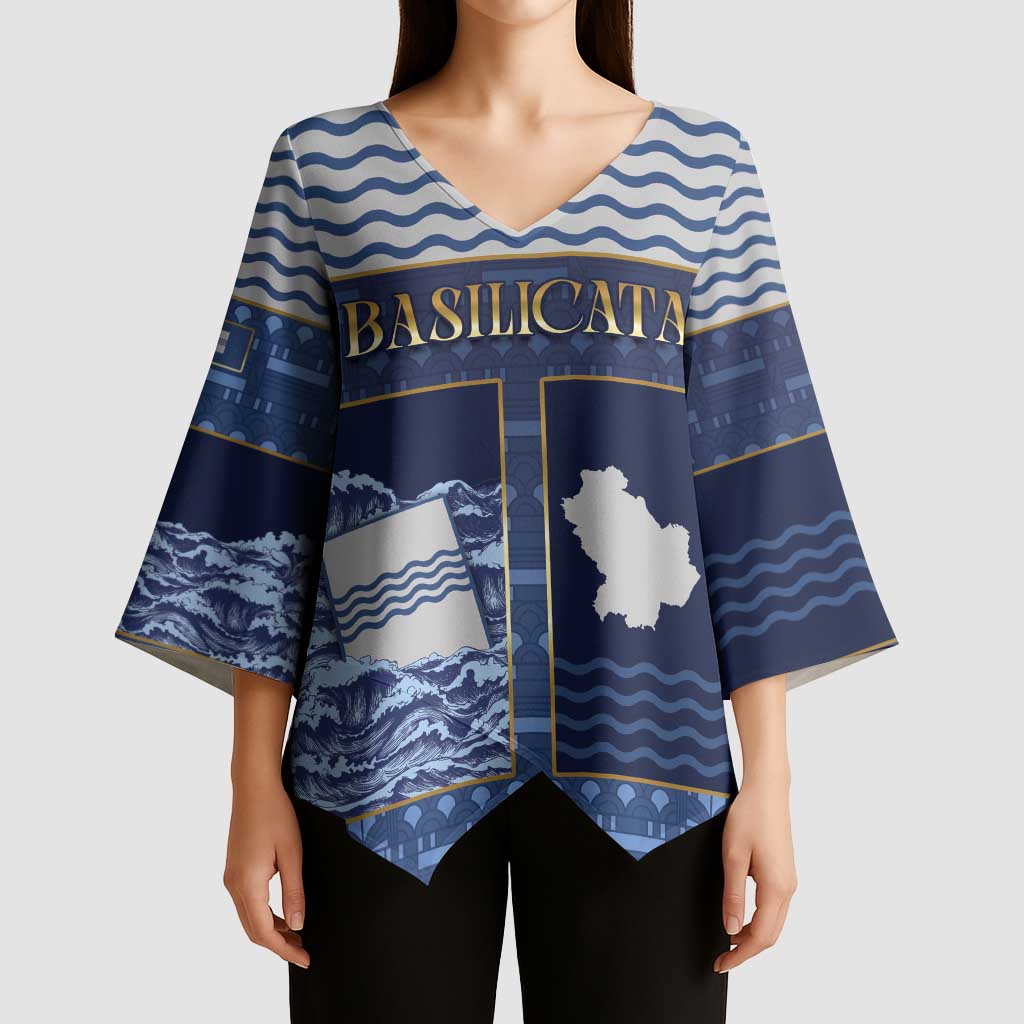Personalized Italy Basilicata Kimono Sleeve Blouse Unique Style