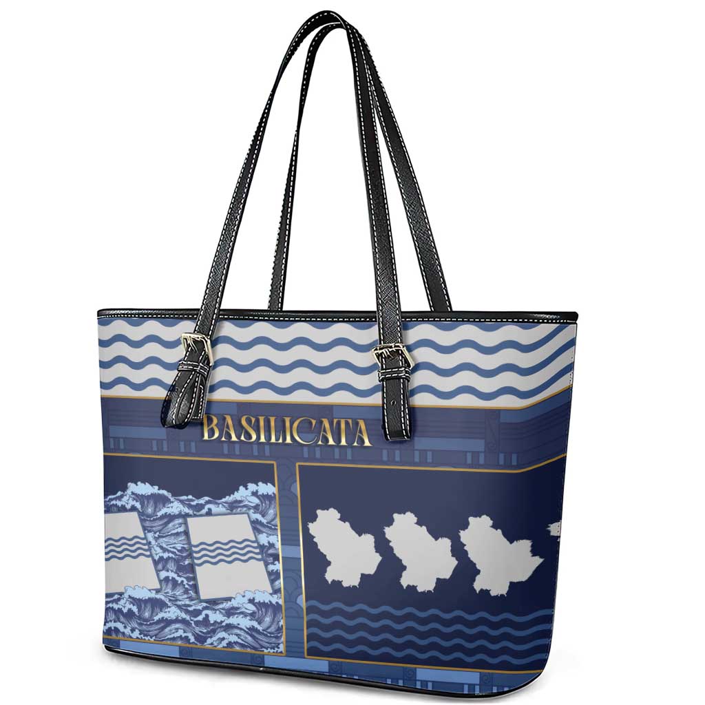 Italy Basilicata Leather Tote Bag Unique Style