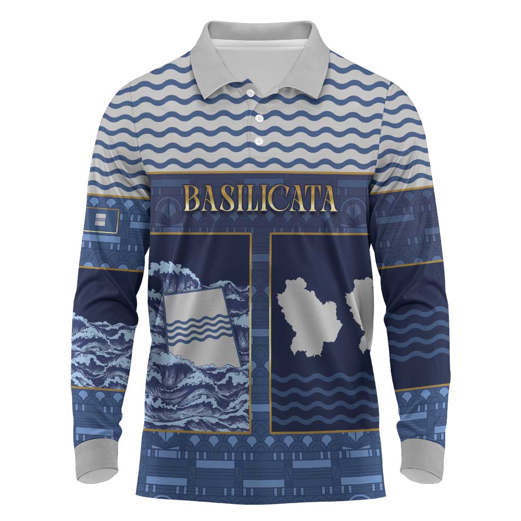 Personalized Italy Basilicata Long Sleeve Polo Shirt Unique Style