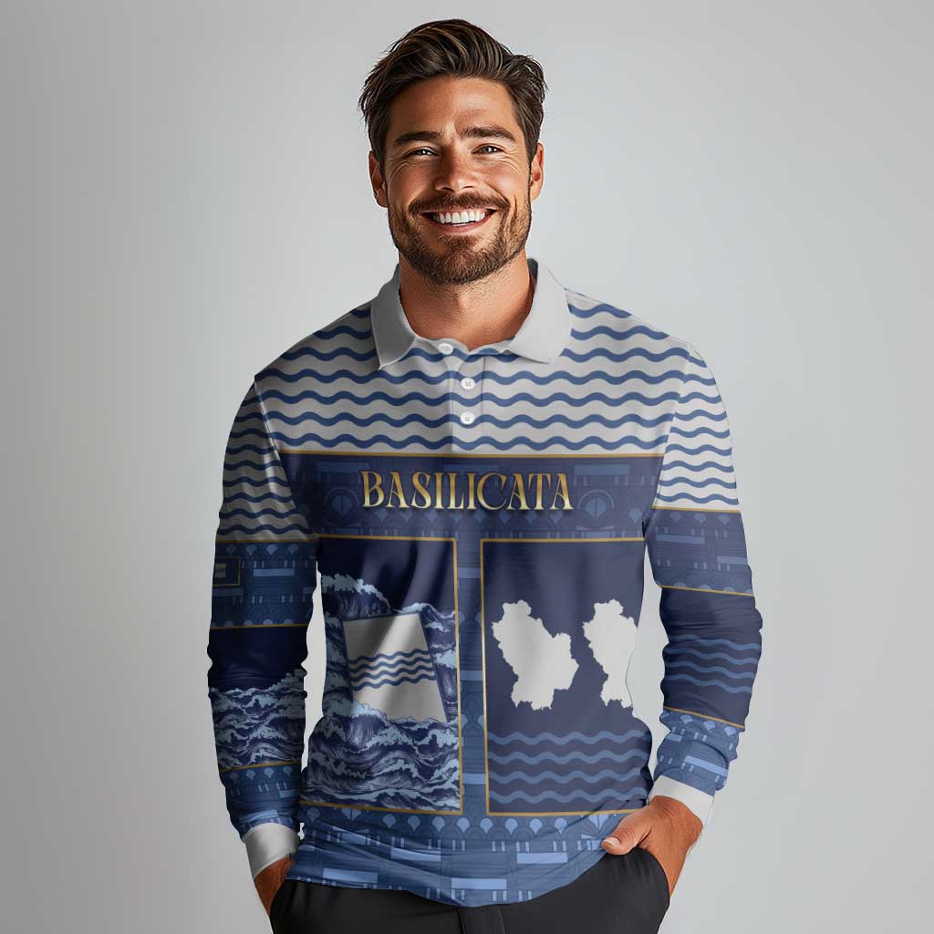 Personalized Italy Basilicata Long Sleeve Polo Shirt Unique Style
