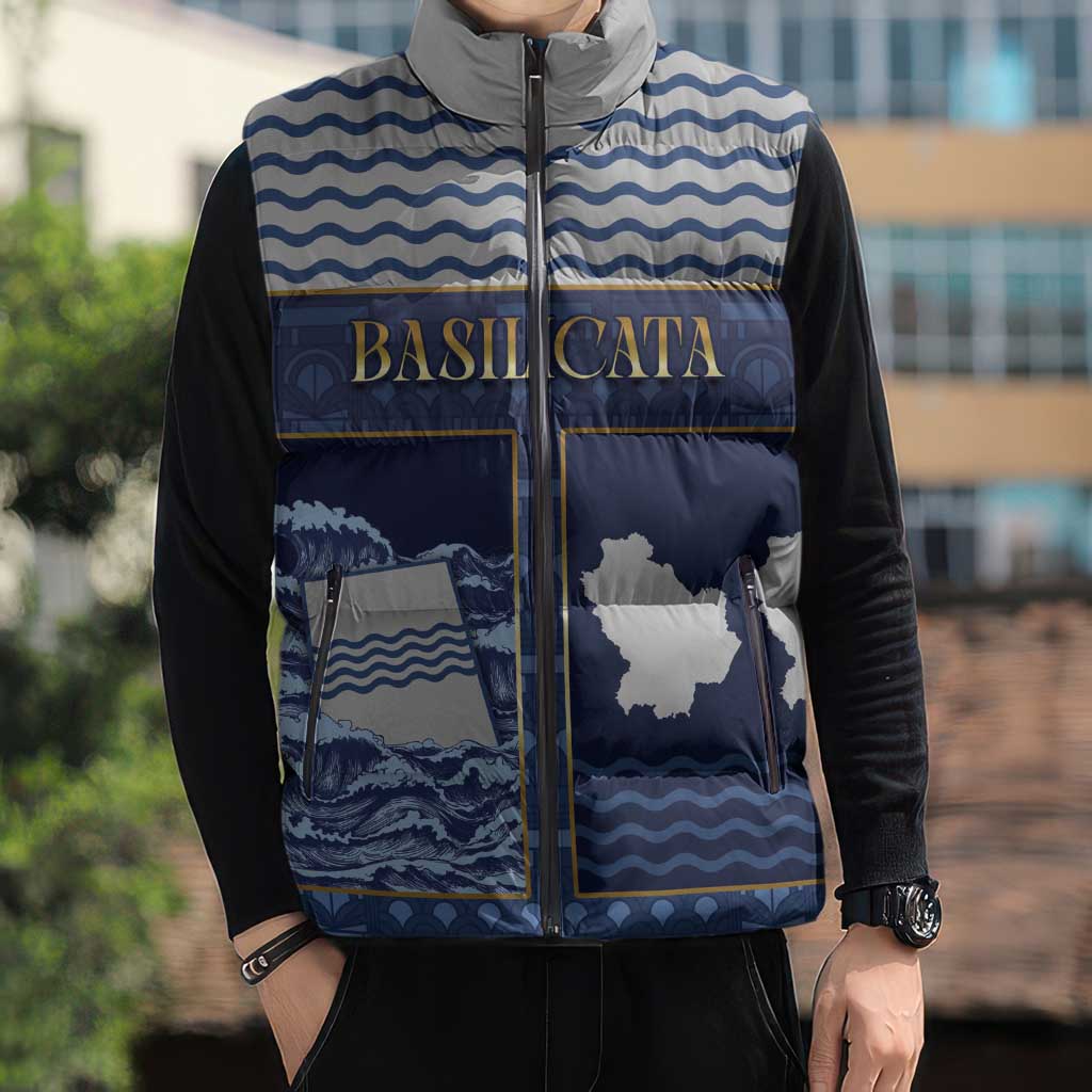 Personalized Italy Basilicata Sleeveless Puffer Jacket Unique Style