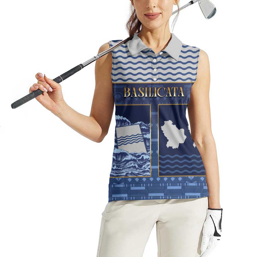 Personalized Italy Basilicata Women Sleeveless Polo Shirt Unique Style
