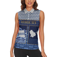 Personalized Italy Basilicata Women Sleeveless Polo Shirt Unique Style