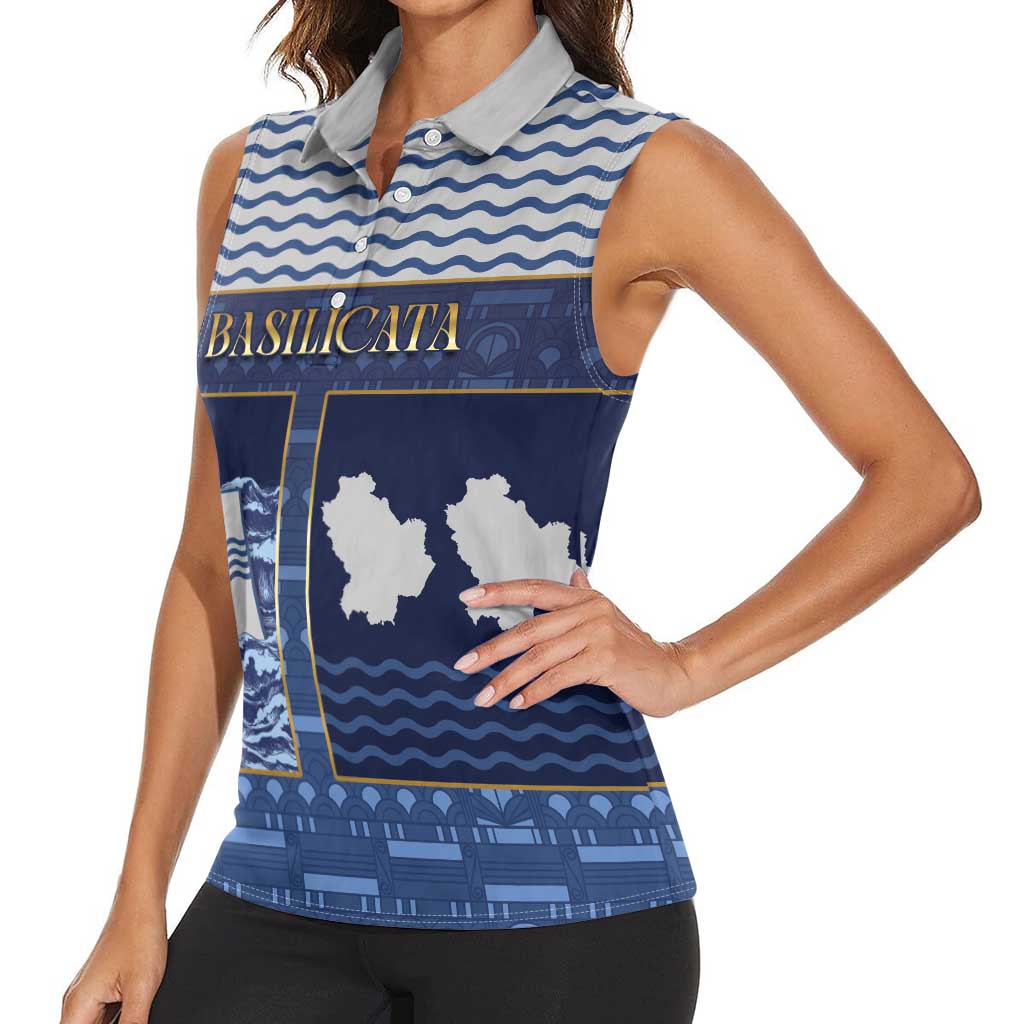 Personalized Italy Basilicata Women Sleeveless Polo Shirt Unique Style