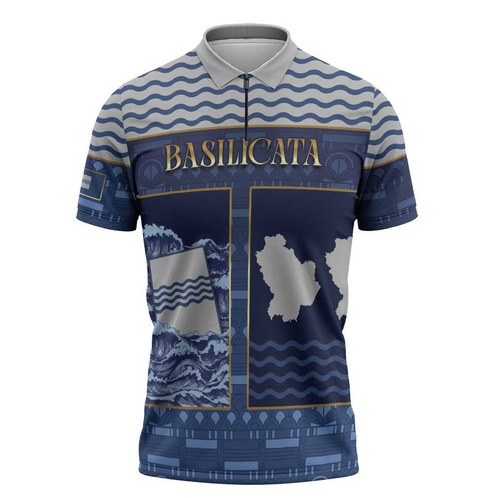 Personalized Italy Basilicata Zipper Polo Shirt Unique Style