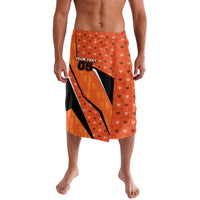 Custom Netherlands Football Lavalava Dynamic Diagonal Stripe With Tulip Floral Patterns