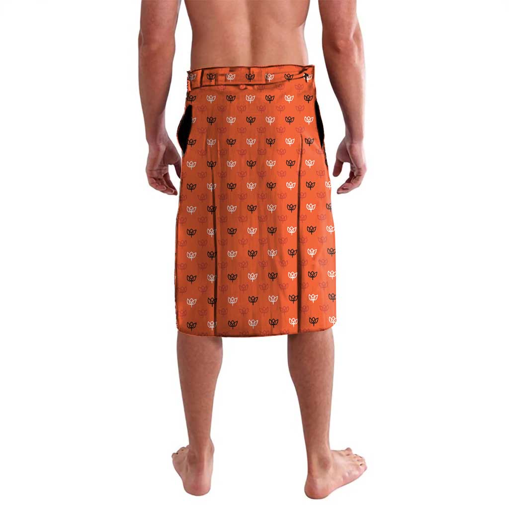Custom Netherlands Football Lavalava Dynamic Diagonal Stripe With Tulip Floral Patterns