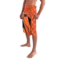 Custom Netherlands Football Lavalava Dynamic Diagonal Stripe With Tulip Floral Patterns