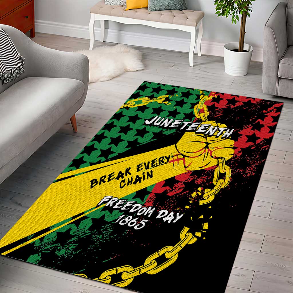 Juneteenth 1865 Area Rug Break Every Chain