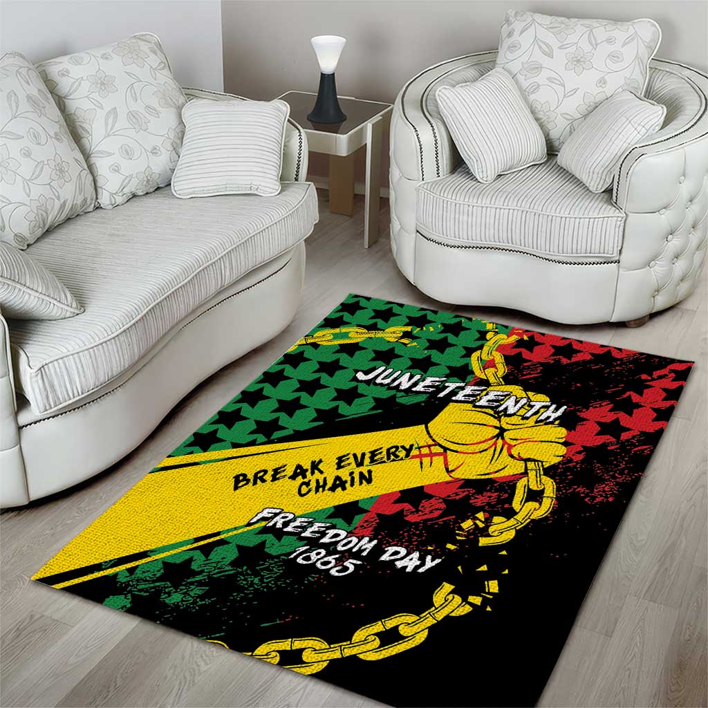 Juneteenth 1865 Area Rug Break Every Chain