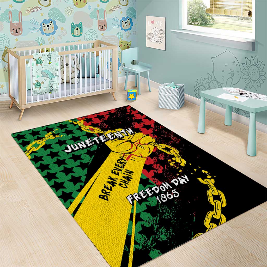 Juneteenth 1865 Area Rug Break Every Chain