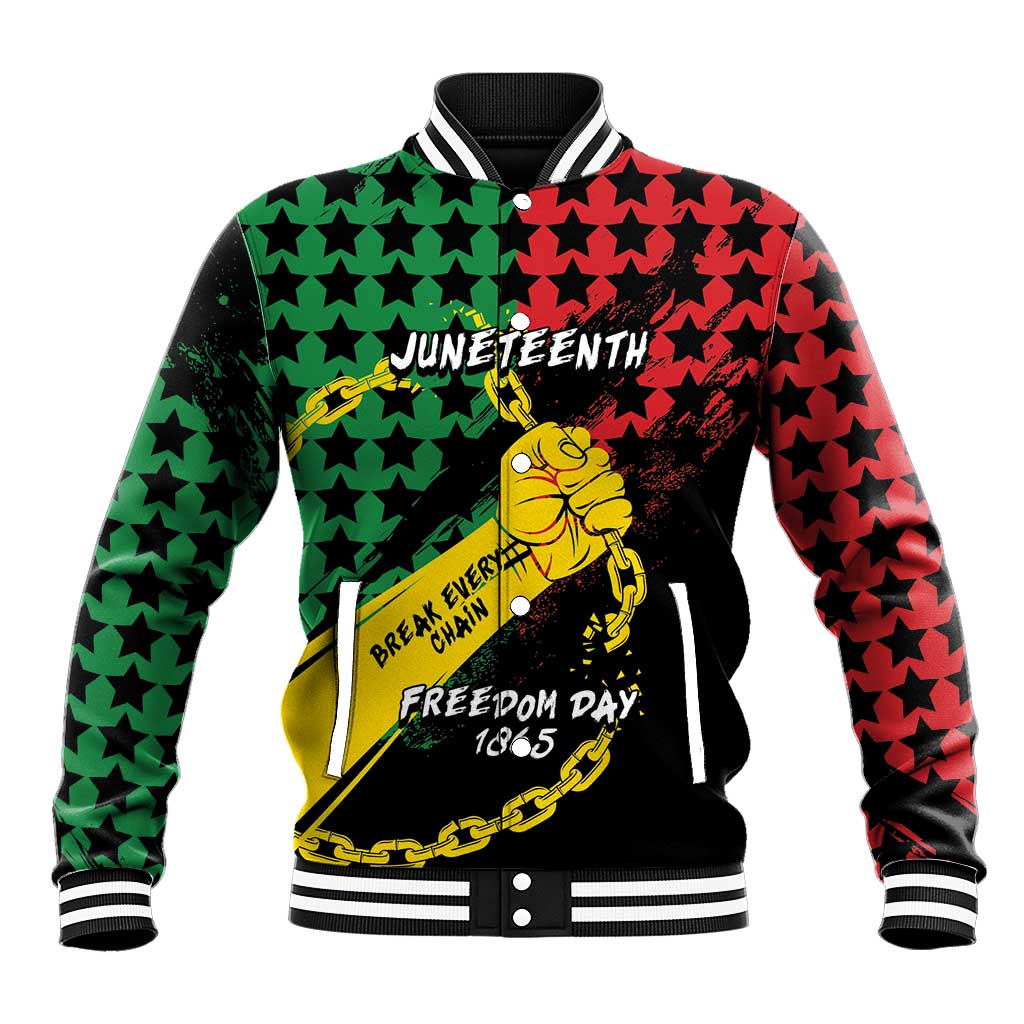 Personalized Juneteenth 1865 Baseball Jacket Break Every Chain