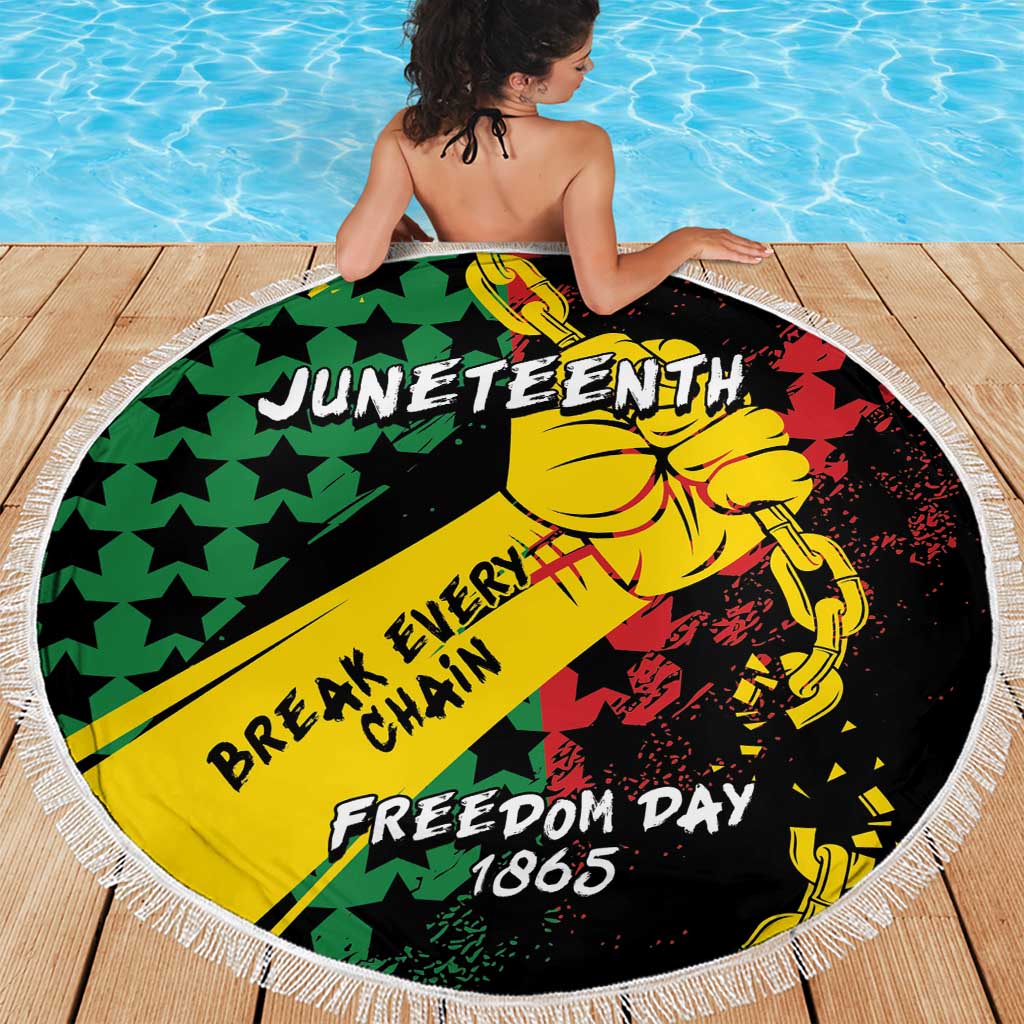Juneteenth 1865 Beach Blanket Break Every Chain