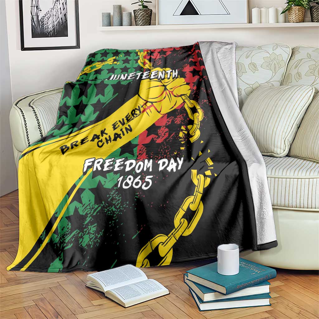 Juneteenth 1865 Blanket Break Every Chain