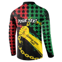 Personalized Juneteenth 1865 Button Sweatshirt Break Every Chain