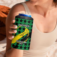 Personalized Juneteenth 1865 4 in 1 Can Cooler Tumbler Break Every Chain
