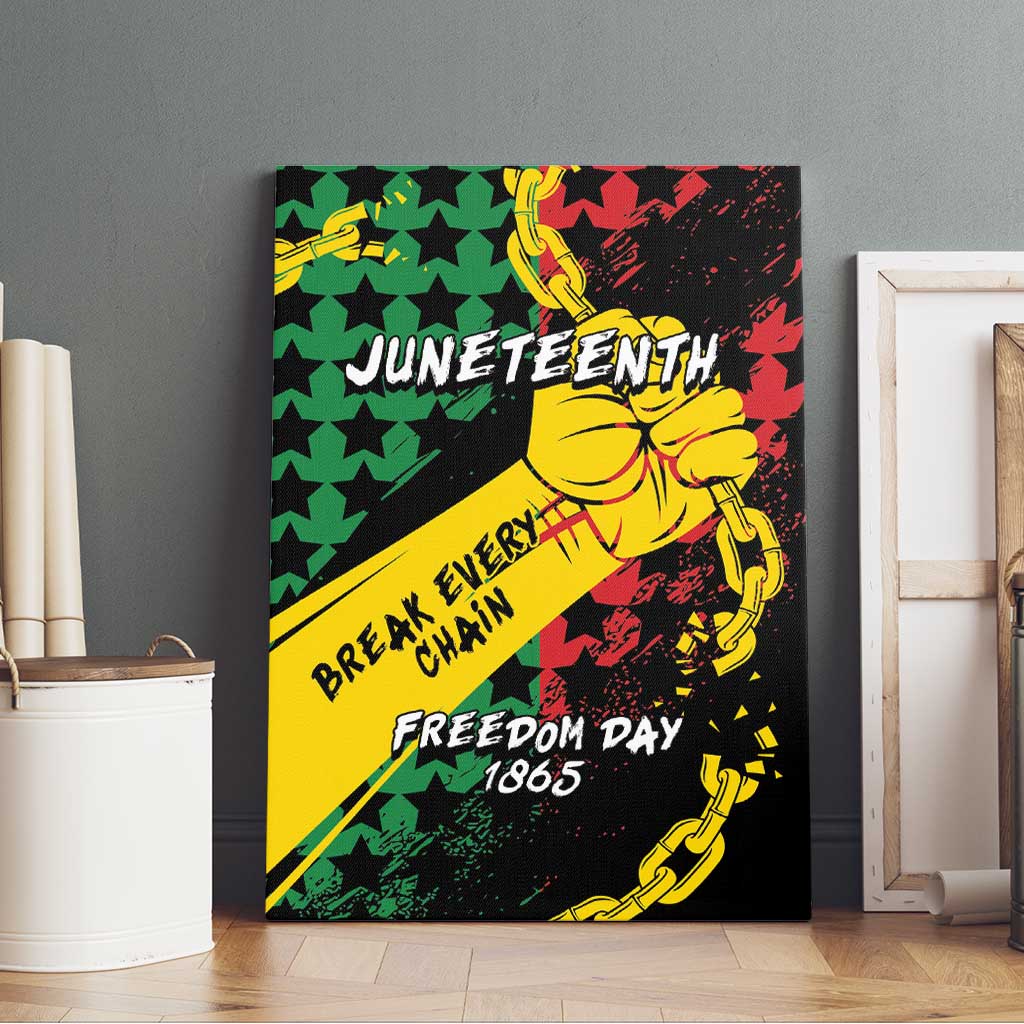 Juneteenth 1865 Canvas Wall Art Break Every Chain