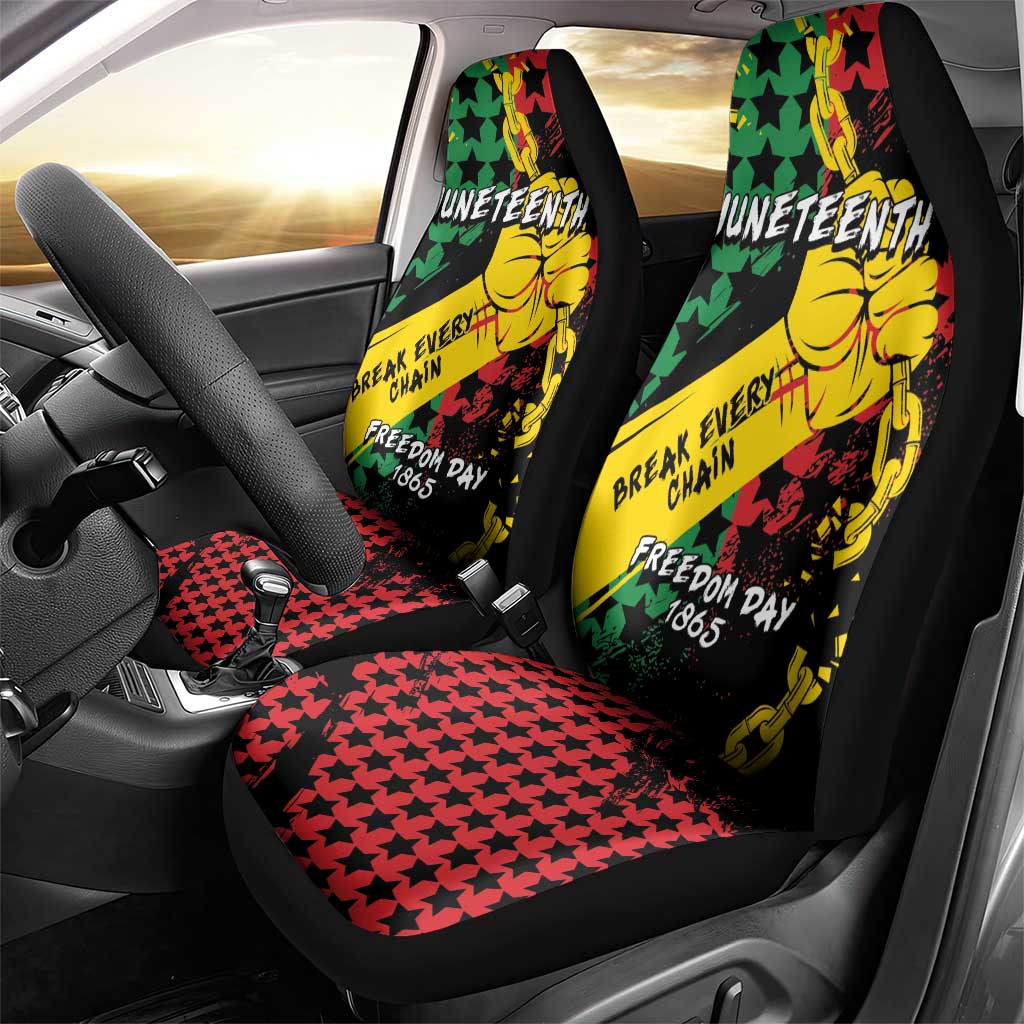 Juneteenth 1865 Car Seat Cover Break Every Chain