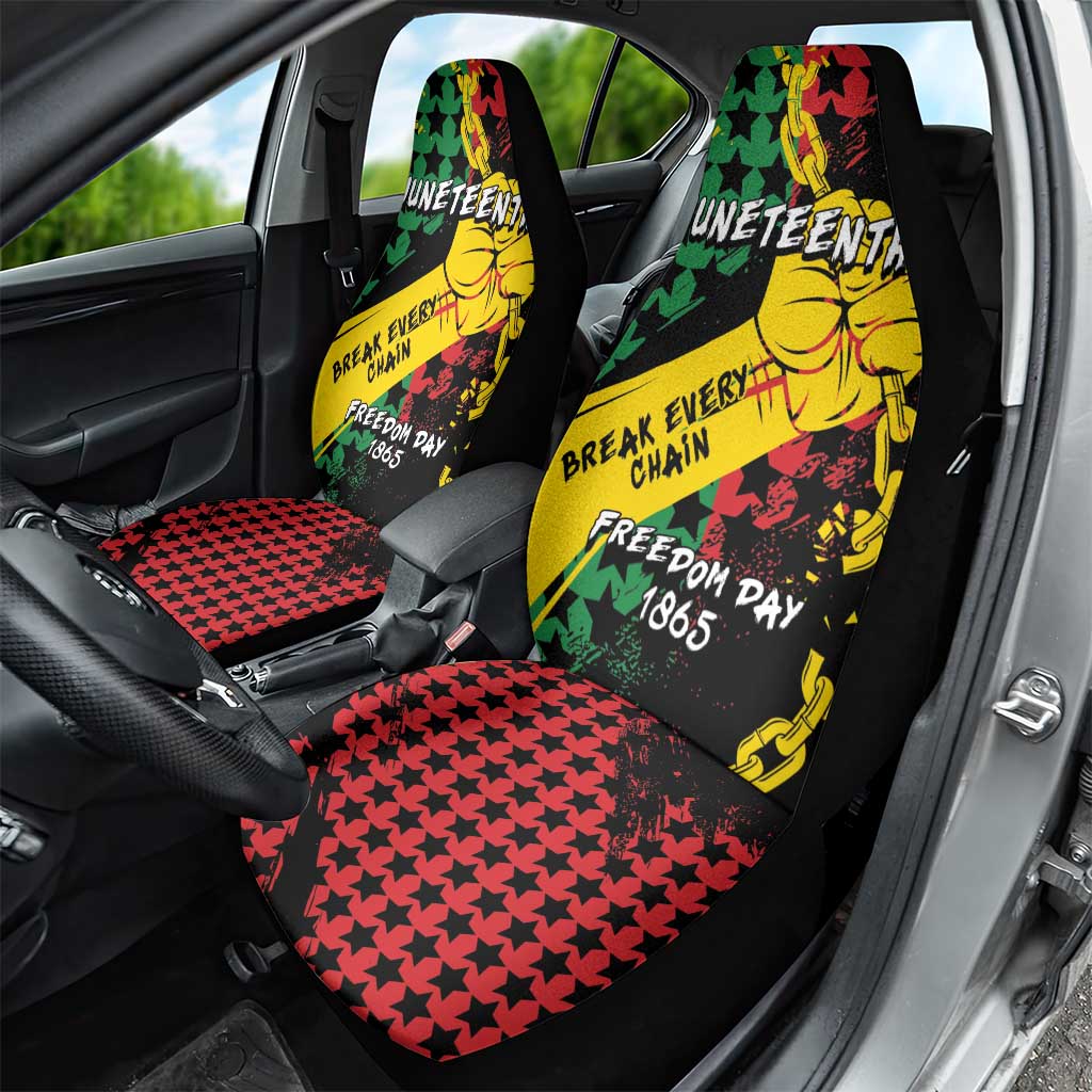 Juneteenth 1865 Car Seat Cover Break Every Chain