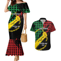 Personalized Juneteenth 1865 Couples Matching Mermaid Dress and Hawaiian Shirt Break Every Chain