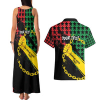 Personalized Juneteenth 1865 Couples Matching Tank Maxi Dress and Hawaiian Shirt Break Every Chain