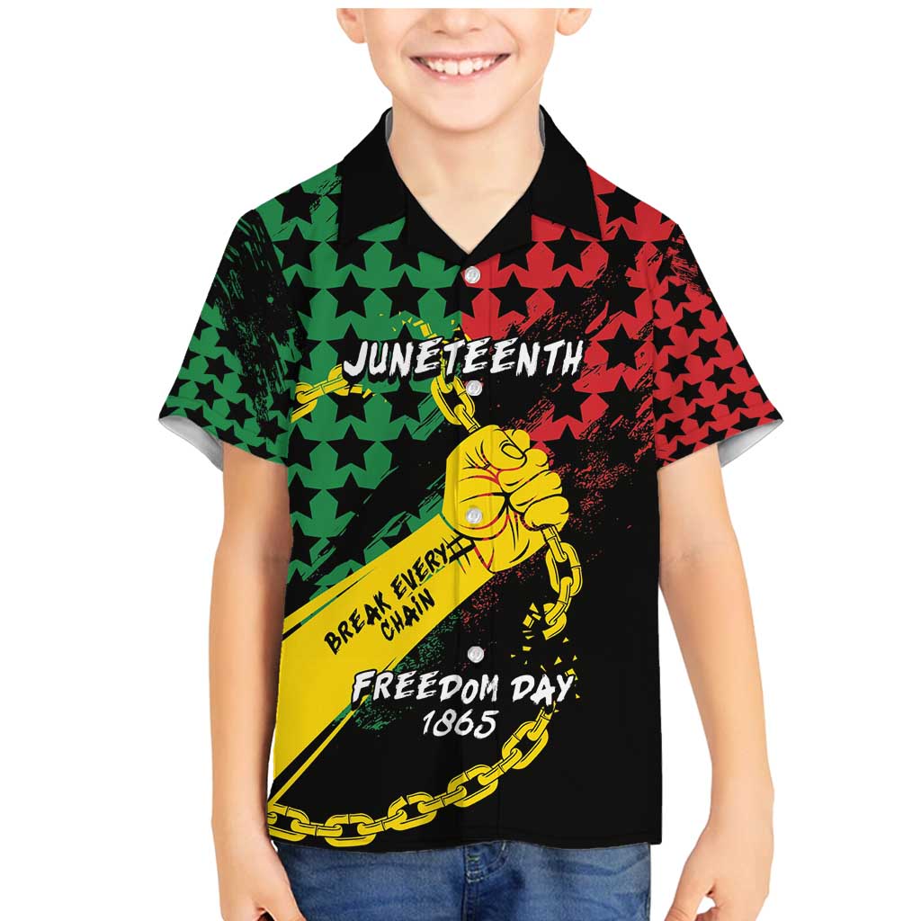 Personalized Juneteenth 1865 Family Matching Mermaid Dress and Hawaiian Shirt Break Every Chain