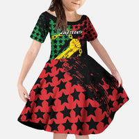 Personalized Juneteenth 1865 Family Matching Off The Shoulder Long Sleeve Dress and Hawaiian Shirt Break Every Chain