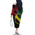 Personalized Juneteenth 1865 Family Matching Off The Shoulder Long Sleeve Dress and Hawaiian Shirt Break Every Chain