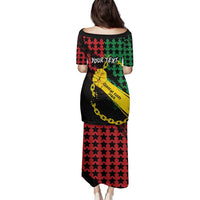 Personalized Juneteenth 1865 Family Matching Puletasi and Hawaiian Shirt Break Every Chain