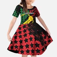 Personalized Juneteenth 1865 Family Matching Short Sleeve Bodycon Dress and Hawaiian Shirt Break Every Chain