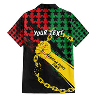 Personalized Juneteenth 1865 Family Matching Tank Maxi Dress and Hawaiian Shirt Break Every Chain