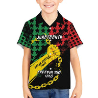 Personalized Juneteenth 1865 Family Matching Tank Maxi Dress and Hawaiian Shirt Break Every Chain