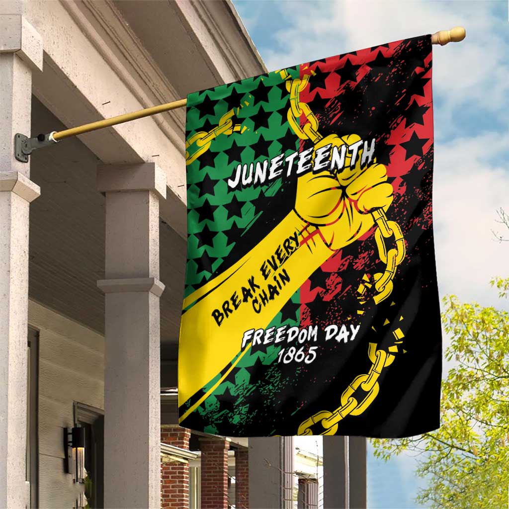 Juneteenth 1865 Garden Flag Break Every Chain