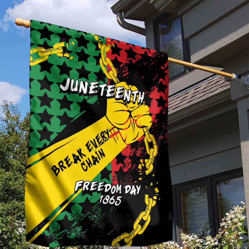 Juneteenth 1865 Garden Flag Break Every Chain