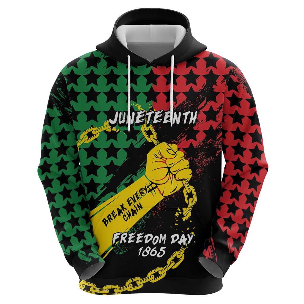 Personalized Juneteenth 1865 Hoodie Break Every Chain