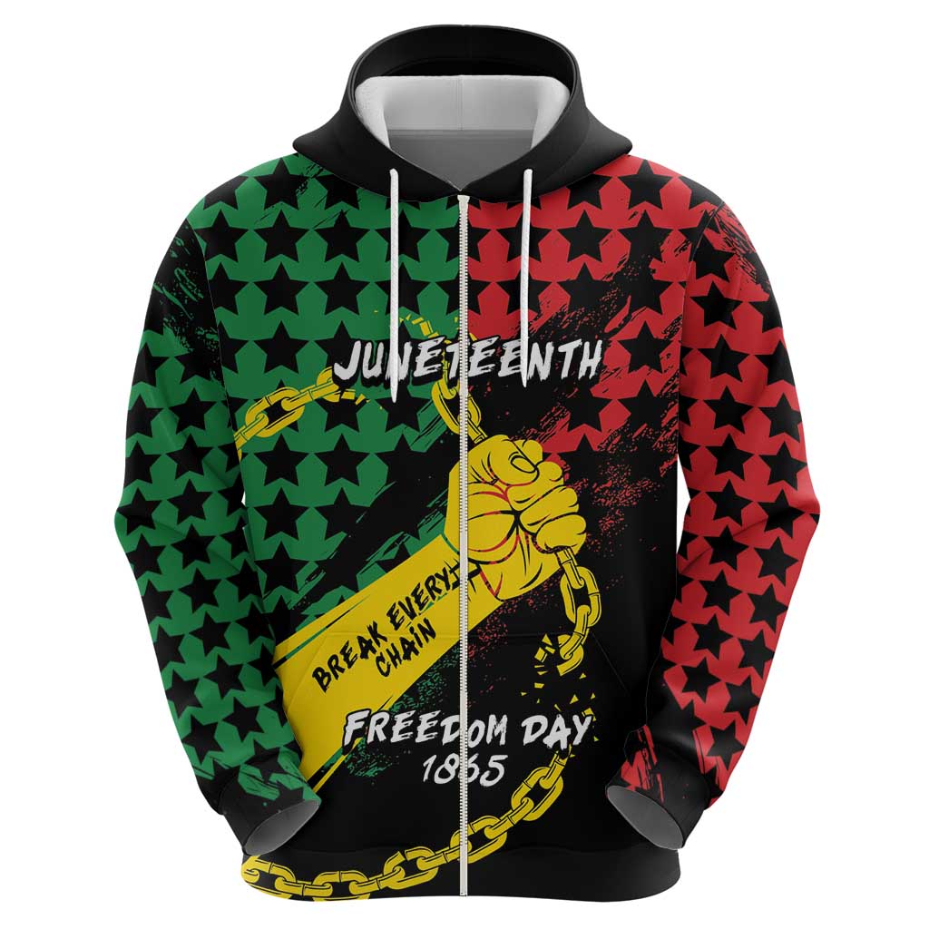 Personalized Juneteenth 1865 Hoodie Break Every Chain