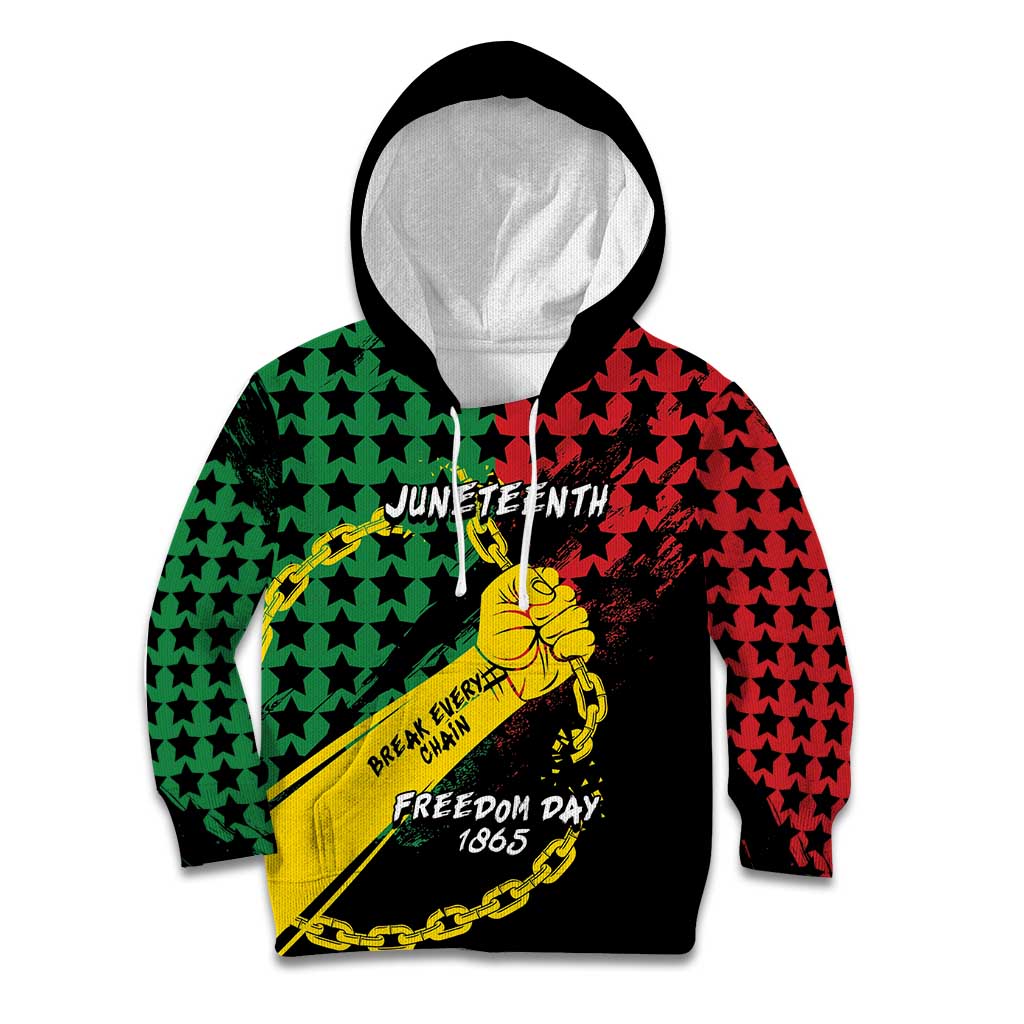 Personalized Juneteenth 1865 Kid Hoodie Break Every Chain