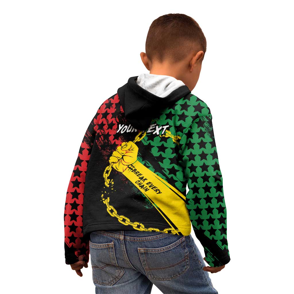 Personalized Juneteenth 1865 Kid Hoodie Break Every Chain