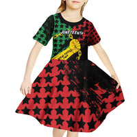 Personalized Juneteenth 1865 Kid Short Sleeve Dress Break Every Chain