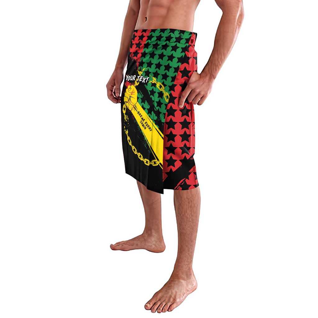 Personalized Juneteenth 1865 Lavalava Break Every Chain