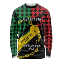 Personalized Juneteenth 1865 Long Sleeve Shirt Break Every Chain