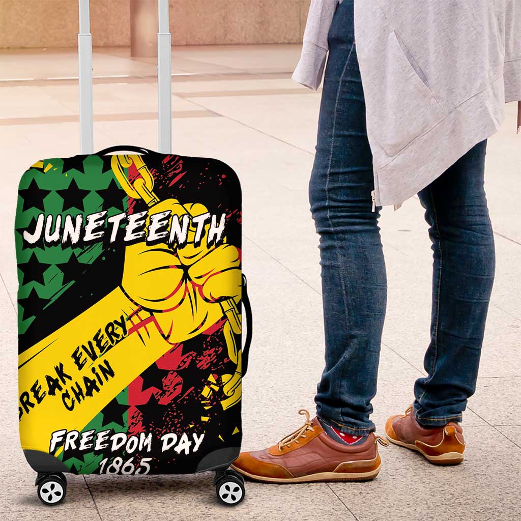 Juneteenth 1865 Luggage Cover Break Every Chain