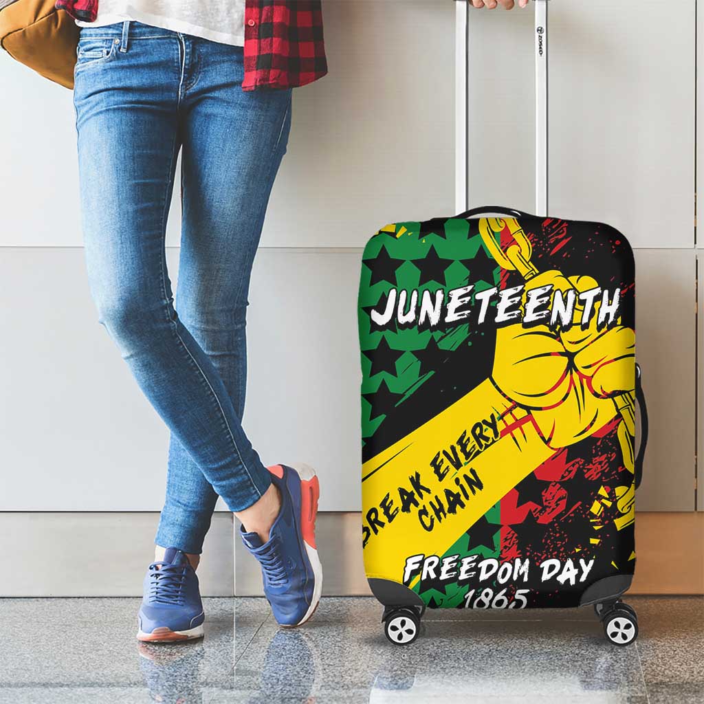 Juneteenth 1865 Luggage Cover Break Every Chain