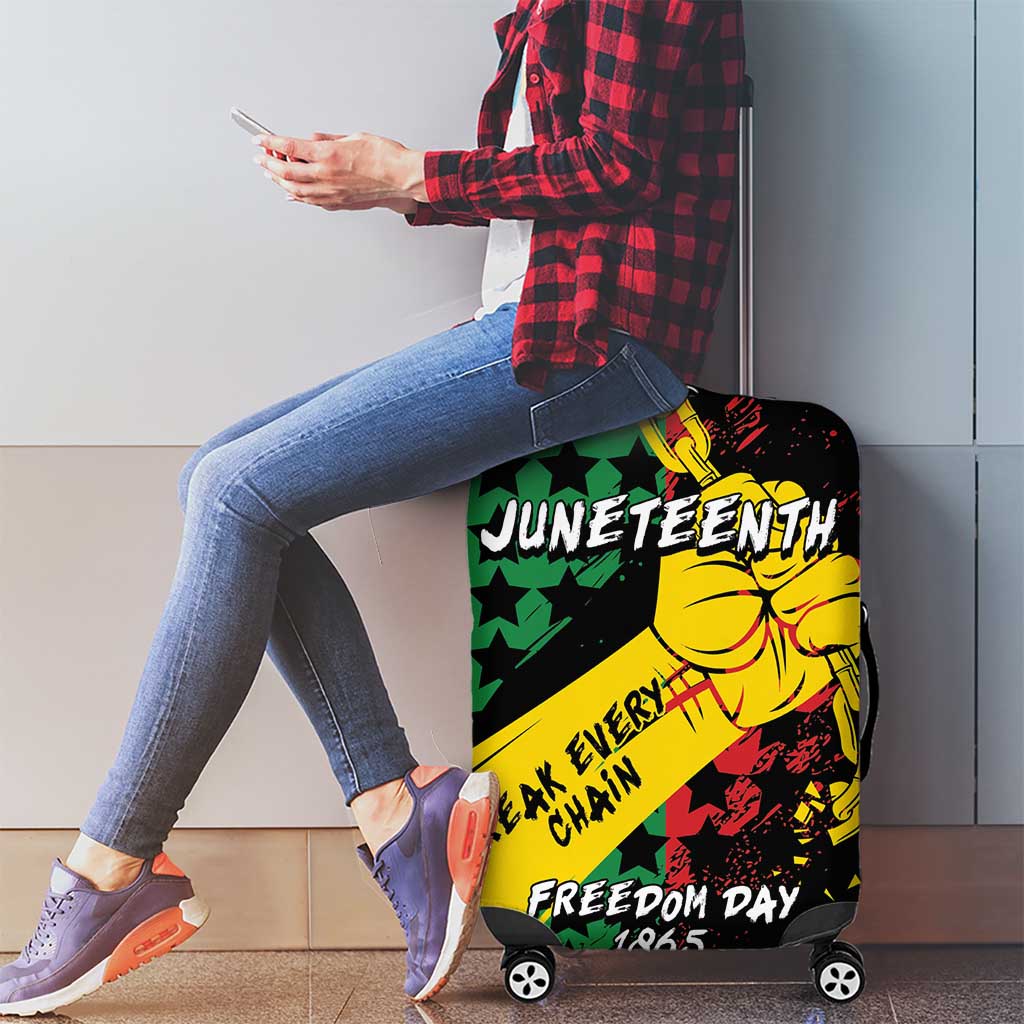 Juneteenth 1865 Luggage Cover Break Every Chain